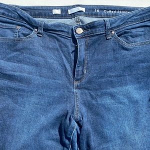 Lauren Conrad cuffed ankle jeans